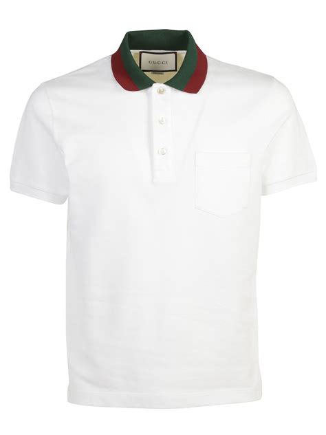 white gucci polo